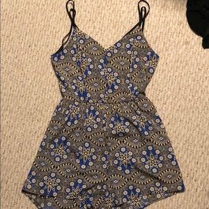 Backless romper